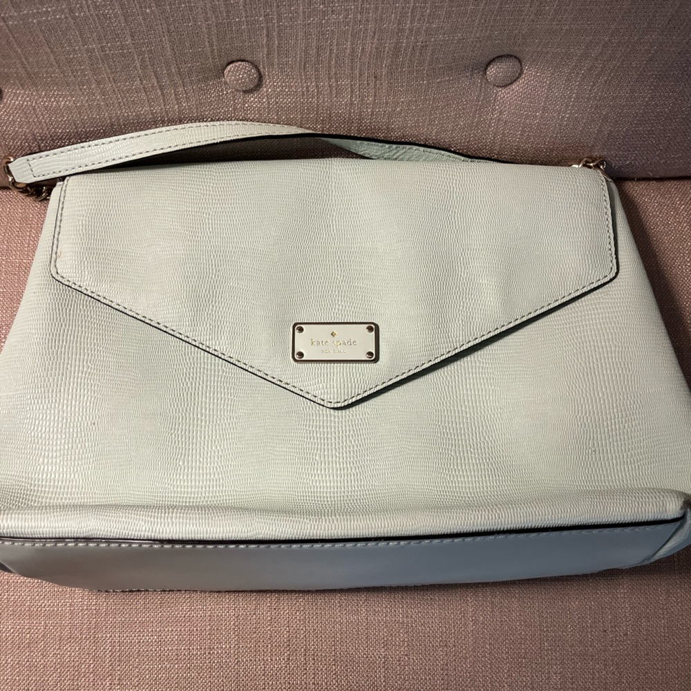 Kate Spade Mint Envelope Clutch Shoulder Bag